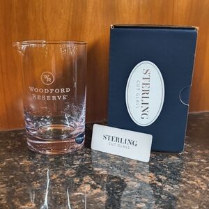 Woodford Reserve Cocktail Mixing Glass Beaker with Spout NEW 5 7/8" Tall